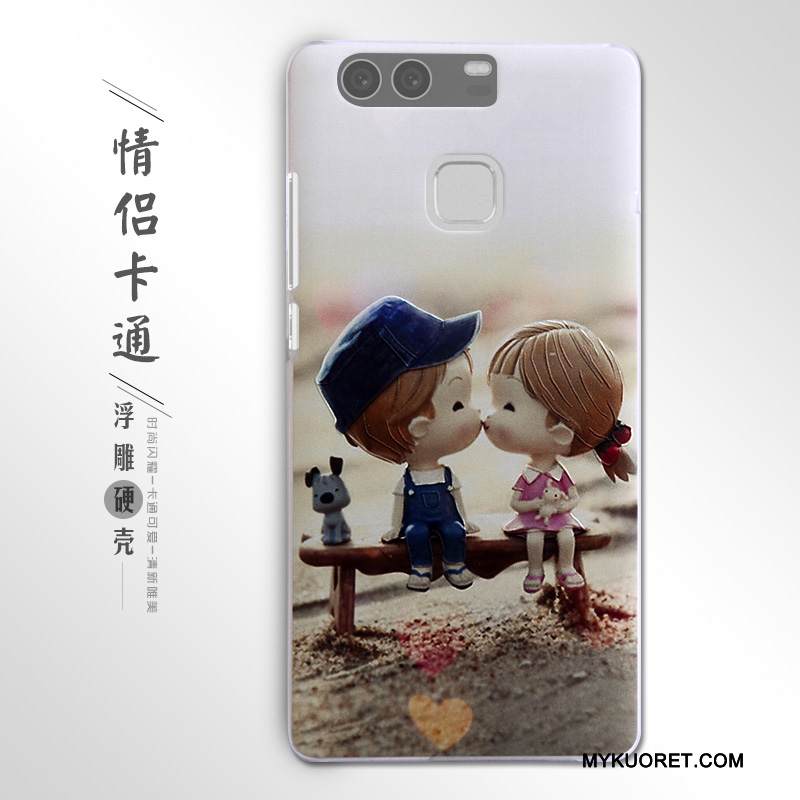 Kuori Huawei P9 Kohokuviointi Puhelimen Kuoret Kova, Kotelo Huawei P9 Suojaus Violetti