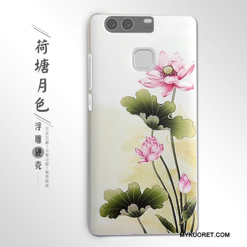 Kuori Huawei P9 Kohokuviointi Puhelimen Kuoret Kova, Kotelo Huawei P9 Suojaus Violetti