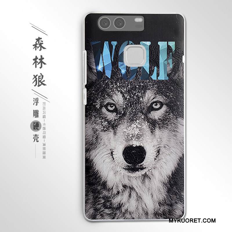 Kuori Huawei P9 Kohokuviointi Puhelimen Kuoret Kova, Kotelo Huawei P9 Suojaus Violetti