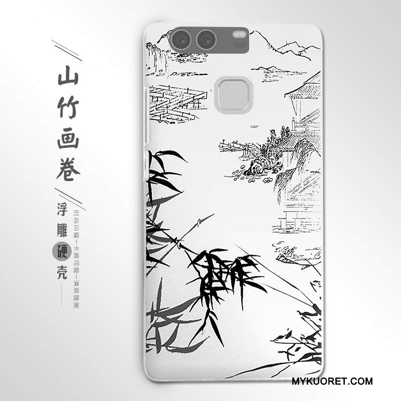 Kuori Huawei P9 Kohokuviointi Puhelimen Kuoret Kova, Kotelo Huawei P9 Suojaus Violetti