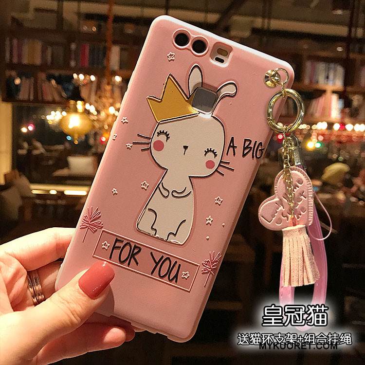 Kuori Huawei P9 Laukut Jauhe Ripustettavat Koristeet, Kotelo Huawei P9 Kohokuviointi Puhelimen Kuoret Rakkaus