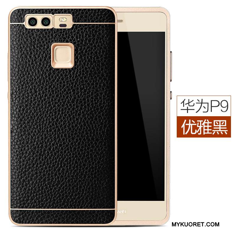 Kuori Huawei P9 Laukut Murtumaton Puhelimen Kuoret, Kotelo Huawei P9 Suojaus Korkea Oranssi