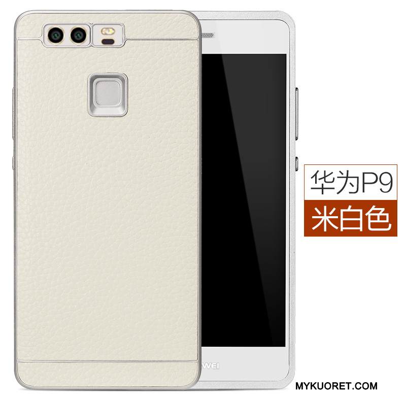 Kuori Huawei P9 Laukut Murtumaton Puhelimen Kuoret, Kotelo Huawei P9 Suojaus Korkea Oranssi