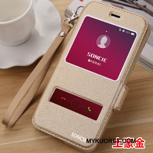 Kuori Huawei P9 Lite Nahka Nuoret Puhelimen Kuoret, Kotelo Huawei P9 Lite Kuoret Kulta