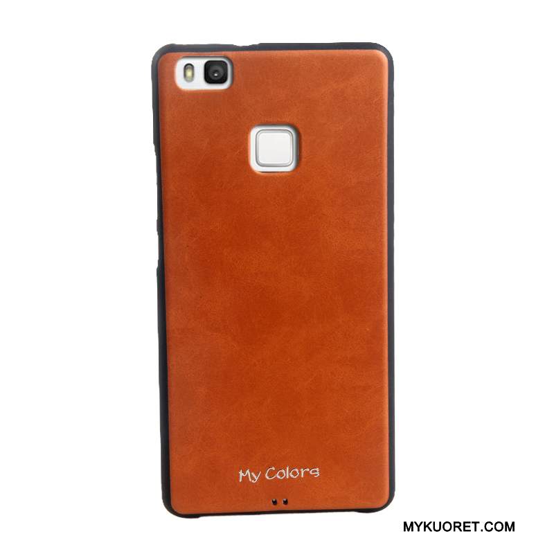 Kuori Huawei P9 Lite Nahka Nuoret Puhelimen Kuoret, Kotelo Huawei P9 Lite Pehmeä Neste Liiketoiminta Punainen