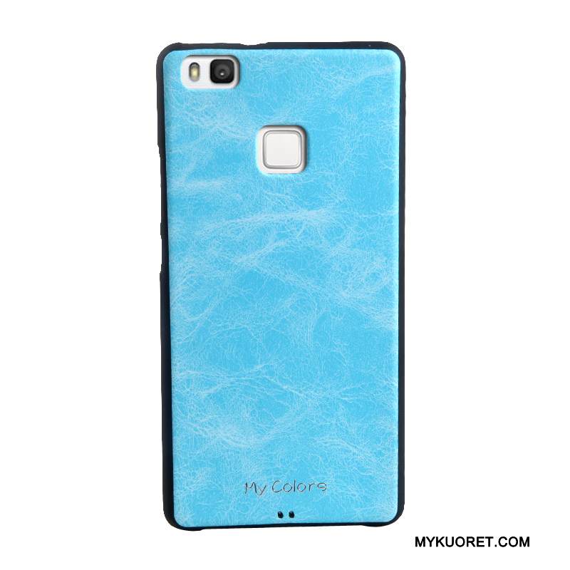 Kuori Huawei P9 Lite Nahka Nuoret Puhelimen Kuoret, Kotelo Huawei P9 Lite Pehmeä Neste Liiketoiminta Punainen