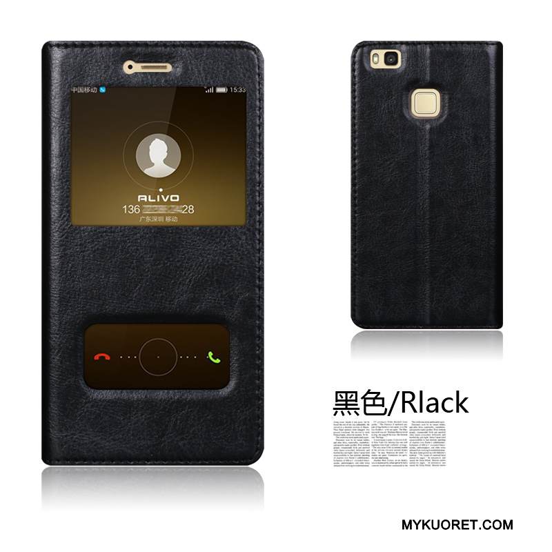 Kuori Huawei P9 Lite Nahka Puhelimen Kuoret Nuoret, Kotelo Huawei P9 Lite Suojaus Punainen