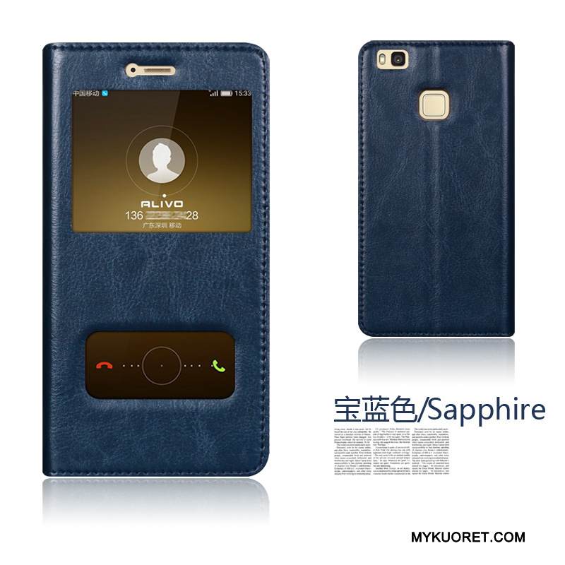 Kuori Huawei P9 Lite Nahka Puhelimen Kuoret Nuoret, Kotelo Huawei P9 Lite Suojaus Punainen