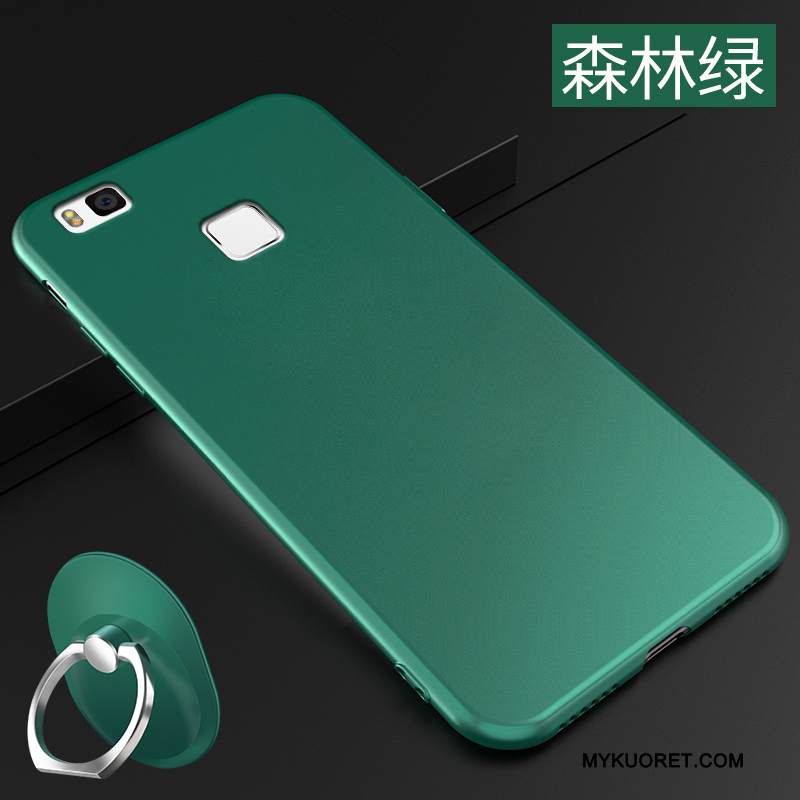 Kuori Huawei P9 Lite Pehmeä Neste Nuoret Puhelimen Kuoret, Kotelo Huawei P9 Lite Suojaus Yksinkertainen Vihreä
