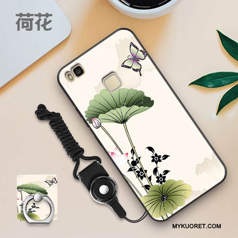 Kuori Huawei P9 Lite Pehmeä Neste Puhelimen Kuoret Ohut, Kotelo Huawei P9 Lite Silikoni Sininen Pesty Suede