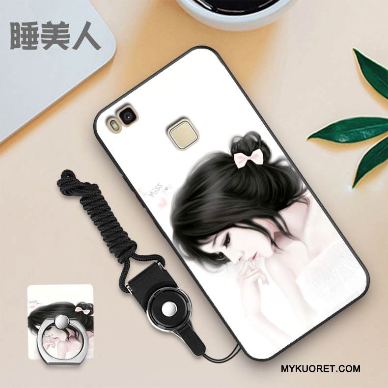 Kuori Huawei P9 Lite Pehmeä Neste Puhelimen Kuoret Ohut, Kotelo Huawei P9 Lite Silikoni Sininen Pesty Suede