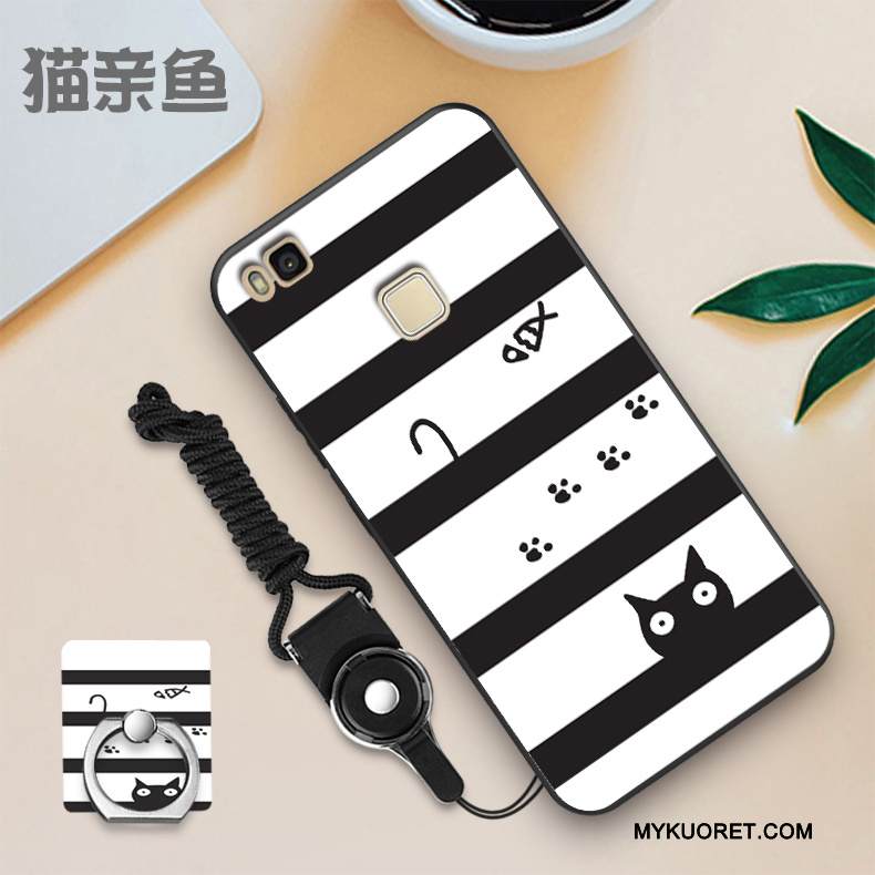 Kuori Huawei P9 Lite Pehmeä Neste Puhelimen Kuoret Ohut, Kotelo Huawei P9 Lite Silikoni Sininen Pesty Suede