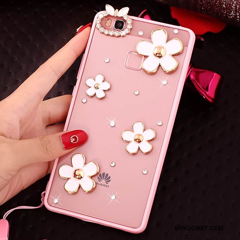 Kuori Huawei P9 Lite Rhinestone Inlay Ripustettavat Koristeet Nuoret, Kotelo Huawei P9 Lite Silikoni Jauhe Puhelimen Kuoret