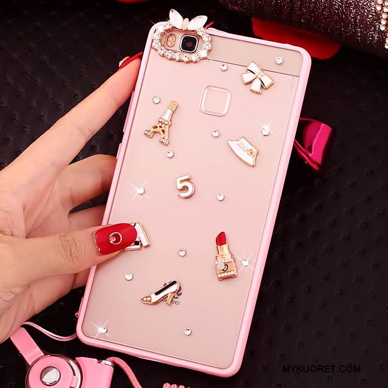 Kuori Huawei P9 Lite Rhinestone Inlay Ripustettavat Koristeet Nuoret, Kotelo Huawei P9 Lite Silikoni Jauhe Puhelimen Kuoret