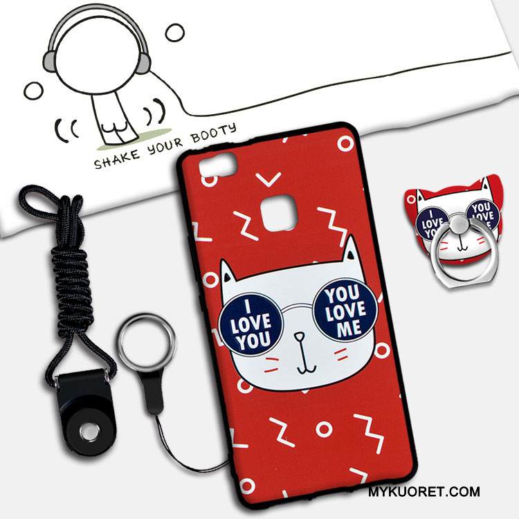 Kuori Huawei P9 Lite Silikoni Jauhe Ripustettavat Koristeet, Kotelo Huawei P9 Lite Tuki Nuoret Puhelimen Kuoret