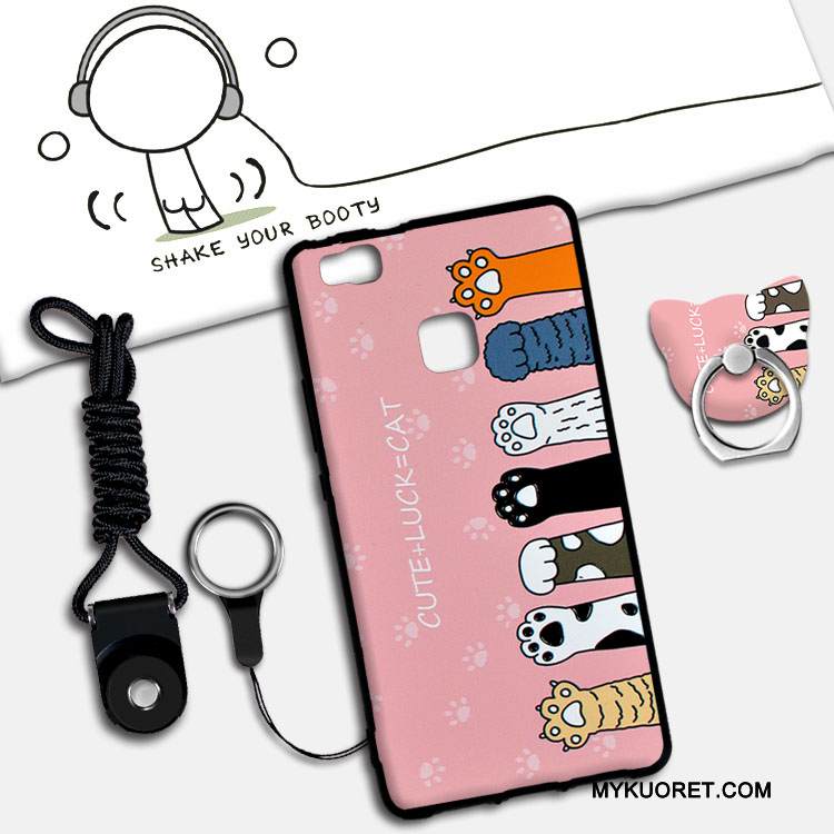 Kuori Huawei P9 Lite Silikoni Jauhe Ripustettavat Koristeet, Kotelo Huawei P9 Lite Tuki Nuoret Puhelimen Kuoret