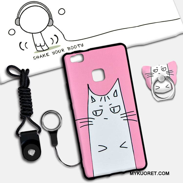 Kuori Huawei P9 Lite Silikoni Jauhe Ripustettavat Koristeet, Kotelo Huawei P9 Lite Tuki Nuoret Puhelimen Kuoret