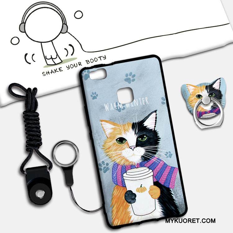 Kuori Huawei P9 Lite Silikoni Jauhe Ripustettavat Koristeet, Kotelo Huawei P9 Lite Tuki Nuoret Puhelimen Kuoret