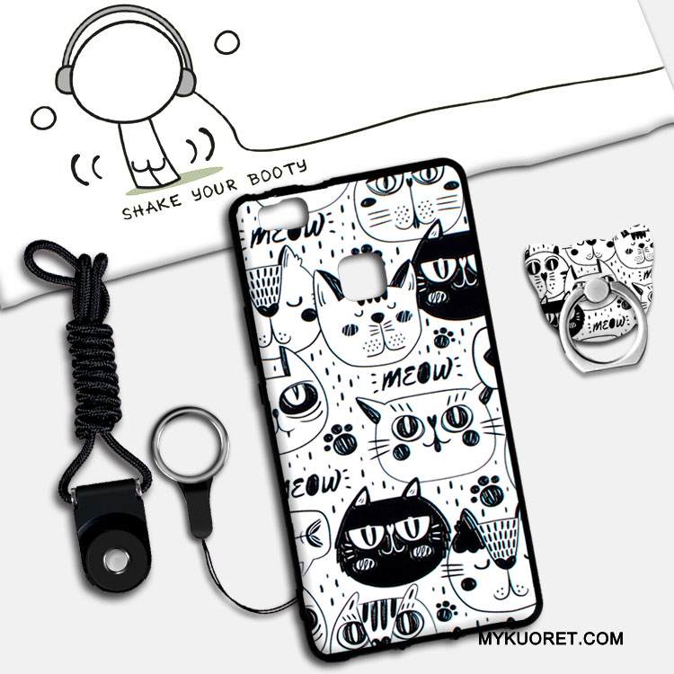 Kuori Huawei P9 Lite Silikoni Jauhe Ripustettavat Koristeet, Kotelo Huawei P9 Lite Tuki Nuoret Puhelimen Kuoret