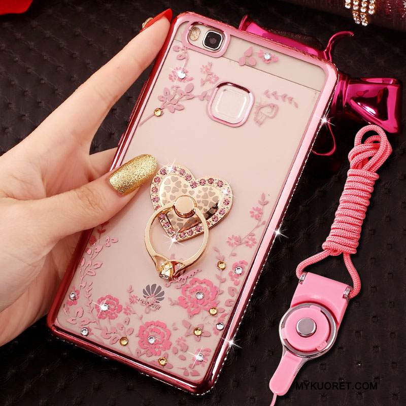 Kuori Huawei P9 Lite Strassi Jauhe Ripustettavat Koristeet, Kotelo Huawei P9 Lite Suojaus Puhelimen Kuoret Nuoret