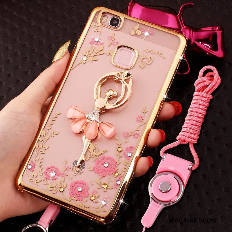 Kuori Huawei P9 Lite Strassi Jauhe Ripustettavat Koristeet, Kotelo Huawei P9 Lite Suojaus Puhelimen Kuoret Nuoret