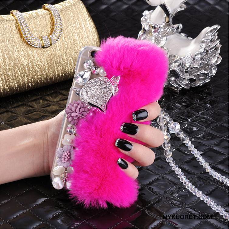 Kuori Huawei P9 Lite Strassi Valkoinen Ripustettavat Koristeet, Kotelo Huawei P9 Lite Suojaus Nuoret Puhelimen Kuoret