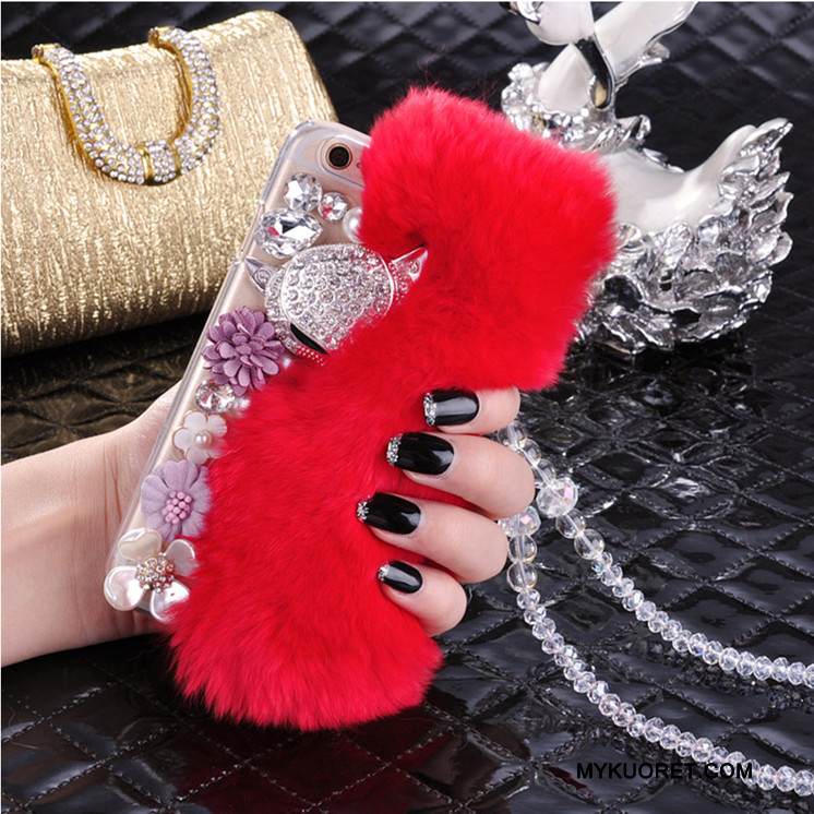 Kuori Huawei P9 Lite Strassi Valkoinen Ripustettavat Koristeet, Kotelo Huawei P9 Lite Suojaus Nuoret Puhelimen Kuoret