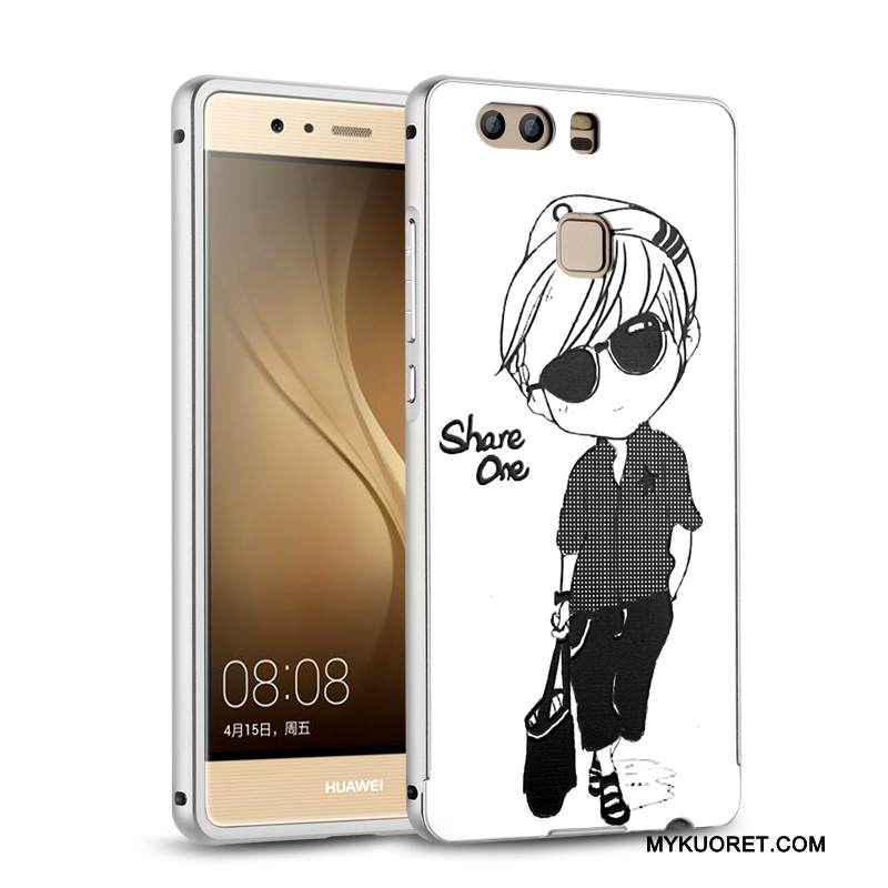 Kuori Huawei P9 Metalli Kehys Hopea, Kotelo Huawei P9 Suojaus Takakansi Puhelimen Kuoret