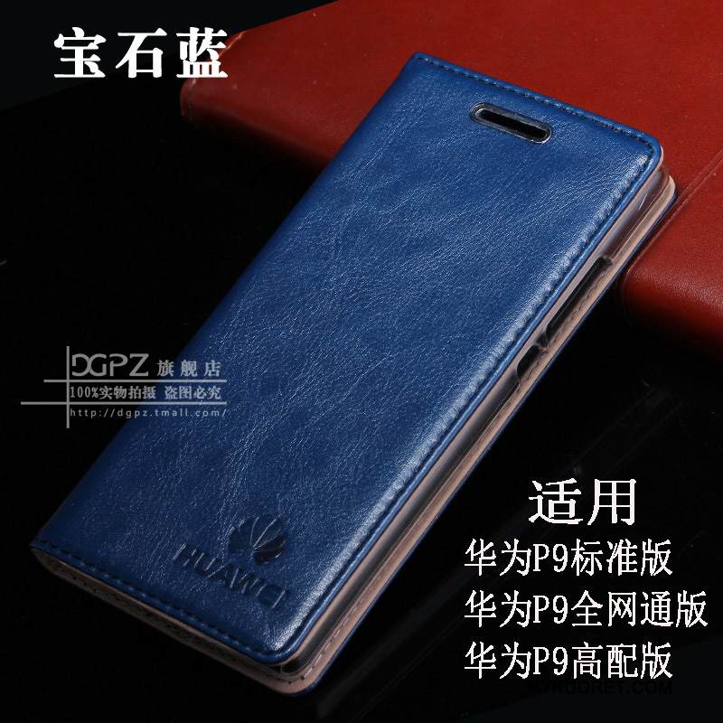 Kuori Huawei P9 Nahka Murtumaton Puhelimen Kuoret, Kotelo Huawei P9 Kuoret Yksinkertainen Persoonallisuus