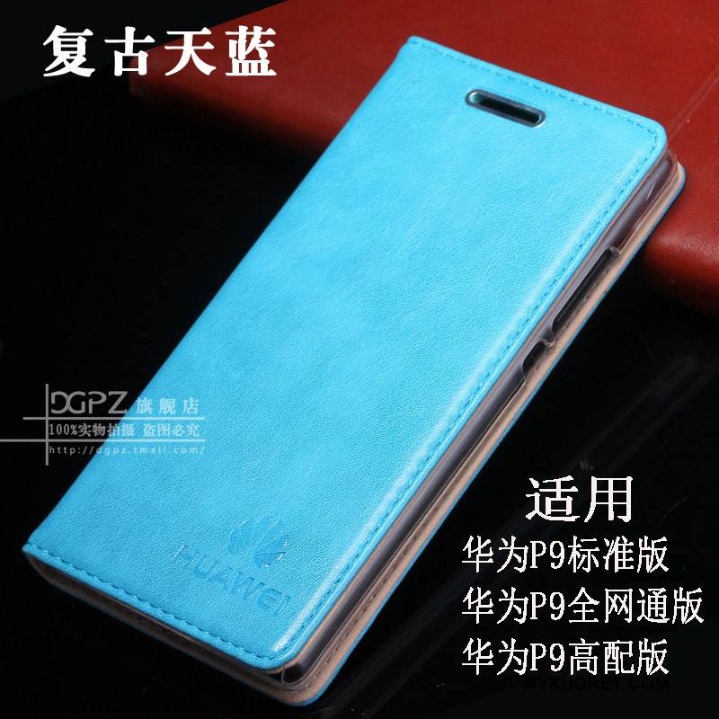 Kuori Huawei P9 Nahka Murtumaton Puhelimen Kuoret, Kotelo Huawei P9 Kuoret Yksinkertainen Persoonallisuus