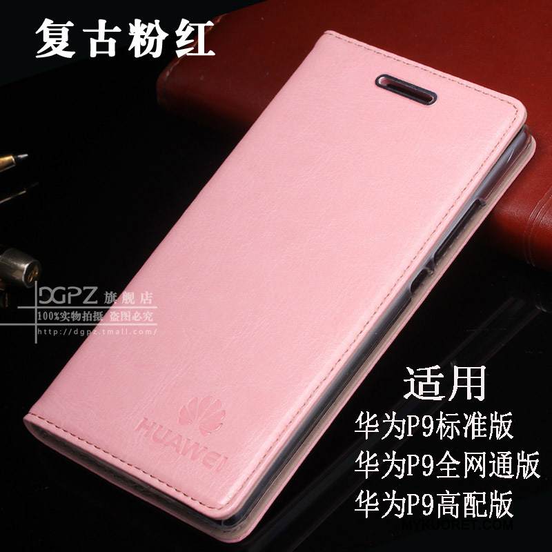 Kuori Huawei P9 Nahka Murtumaton Puhelimen Kuoret, Kotelo Huawei P9 Kuoret Yksinkertainen Persoonallisuus