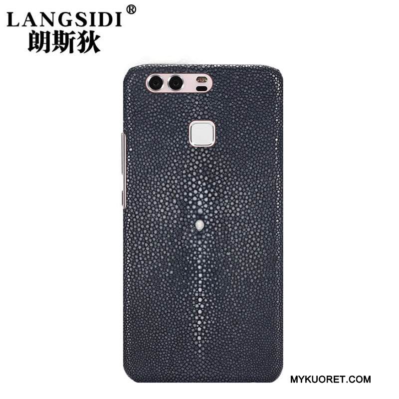 Kuori Huawei P9 Nahka Puhelimen Kuoret Muokata, Kotelo Huawei P9 Luova Vihreä