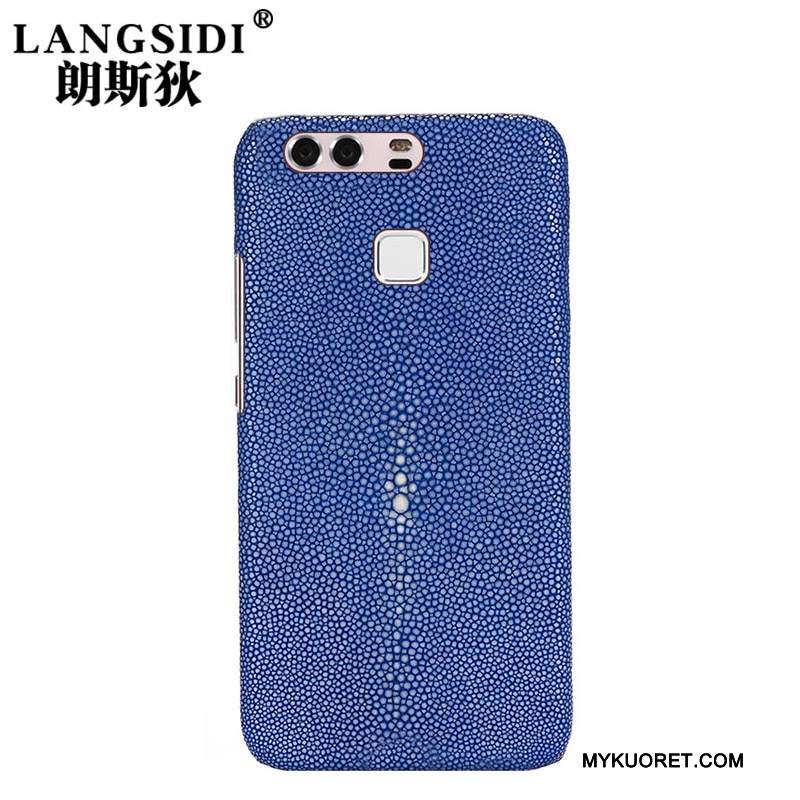 Kuori Huawei P9 Nahka Puhelimen Kuoret Muokata, Kotelo Huawei P9 Luova Vihreä