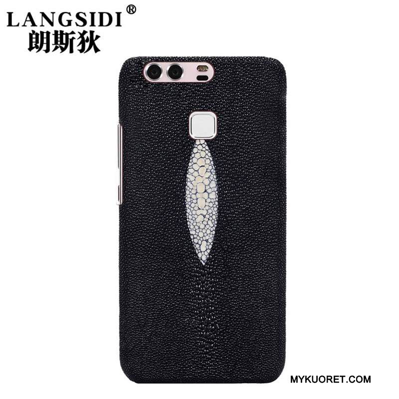 Kuori Huawei P9 Nahka Puhelimen Kuoret Muokata, Kotelo Huawei P9 Luova Vihreä