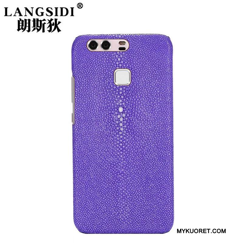 Kuori Huawei P9 Nahka Puhelimen Kuoret Muokata, Kotelo Huawei P9 Luova Vihreä