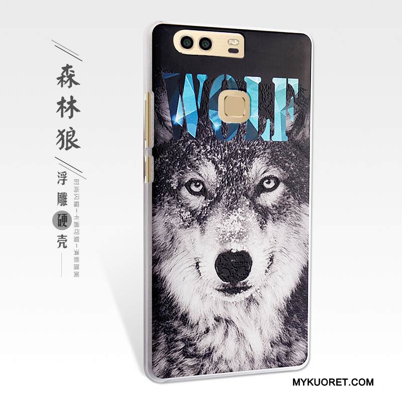 Kuori Huawei P9 Plus Kohokuviointi Keltainen Puhelimen Kuoret, Kotelo Huawei P9 Plus Suojaus