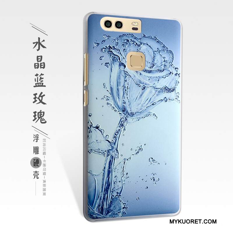 Kuori Huawei P9 Plus Kohokuviointi Keltainen Puhelimen Kuoret, Kotelo Huawei P9 Plus Suojaus