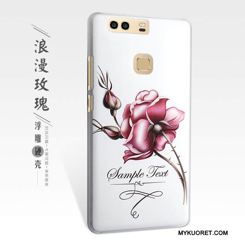 Kuori Huawei P9 Plus Kohokuviointi Keltainen Puhelimen Kuoret, Kotelo Huawei P9 Plus Suojaus