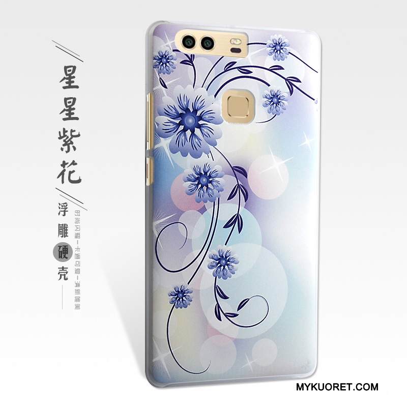 Kuori Huawei P9 Plus Kohokuviointi Keltainen Puhelimen Kuoret, Kotelo Huawei P9 Plus Suojaus