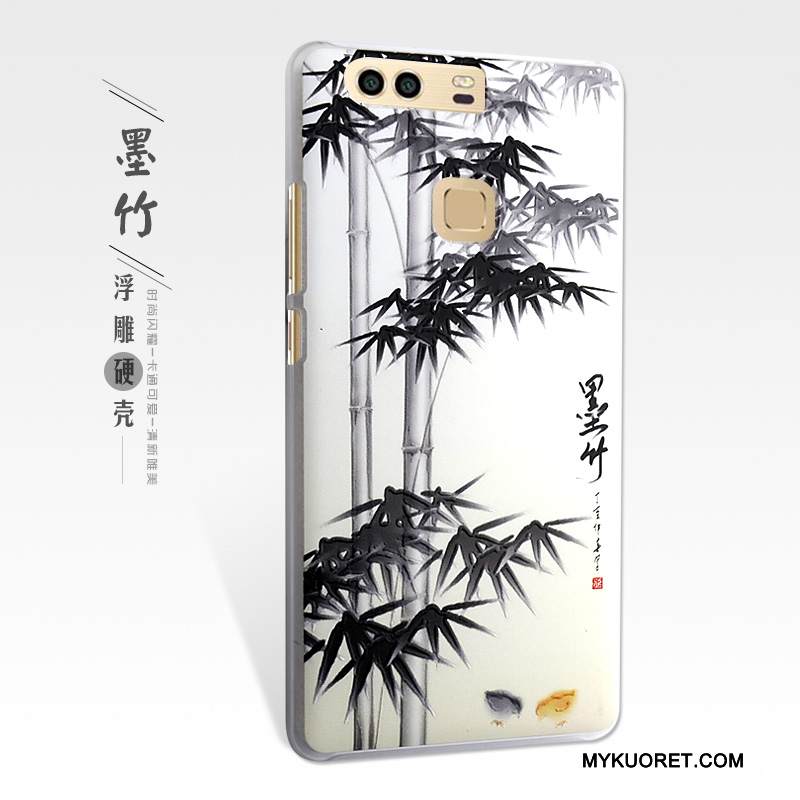 Kuori Huawei P9 Plus Kohokuviointi Keltainen Puhelimen Kuoret, Kotelo Huawei P9 Plus Suojaus