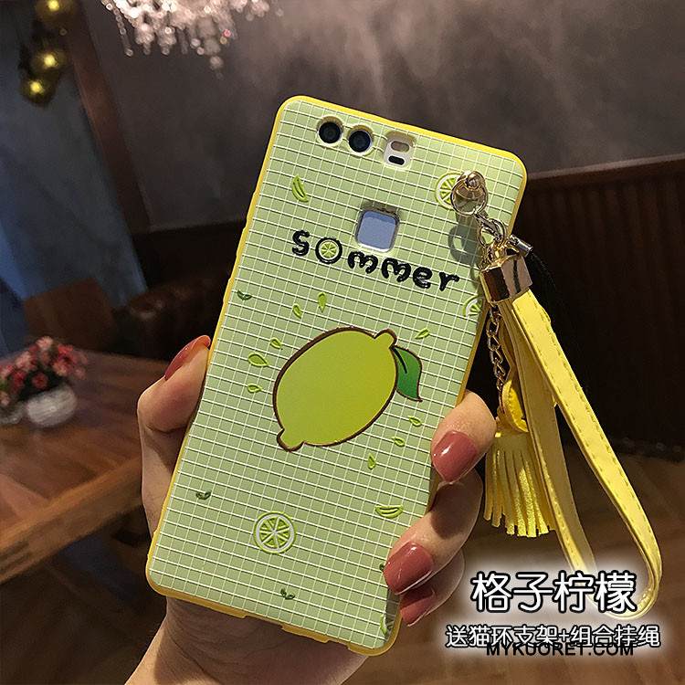 Kuori Huawei P9 Plus Kohokuviointi Puhelimen Kuoret Rakkaus, Kotelo Huawei P9 Plus Pehmeä Neste Pesty Suede Ripustettavat Koristeet