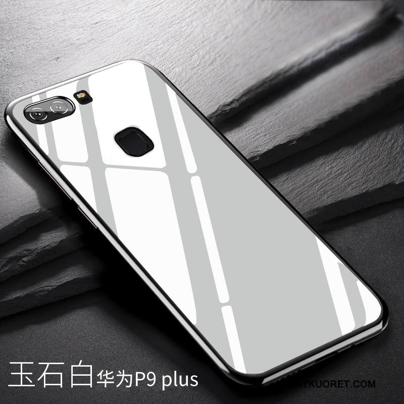 Kuori Huawei P9 Plus Laukut Murtumaton Valkoinen, Kotelo Huawei P9 Plus Silikoni Lasi Puhelimen Kuoret