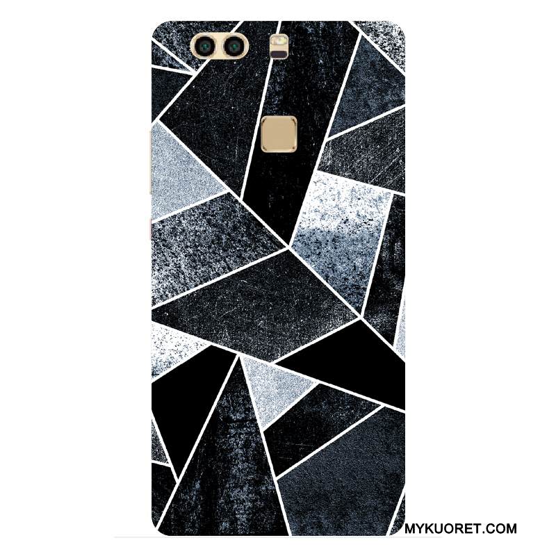 Kuori Huawei P9 Plus Laukut Pesty Suede Kova, Kotelo Huawei P9 Plus Suojaus Sininen Puhelimen Kuoret