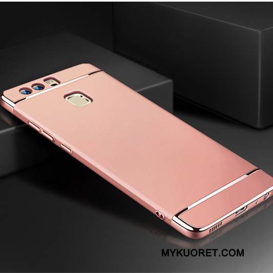 Kuori Huawei P9 Plus Laukut Puhelimen Kuoret Kova, Kotelo Huawei P9 Plus Suojaus Pu Kulta