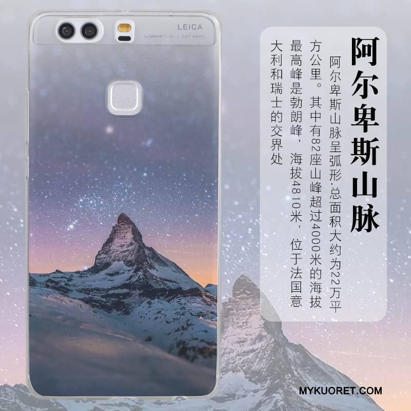 Kuori Huawei P9 Plus Laukut Puhelimen Kuoret Sininen, Kotelo Huawei P9 Plus Silikoni