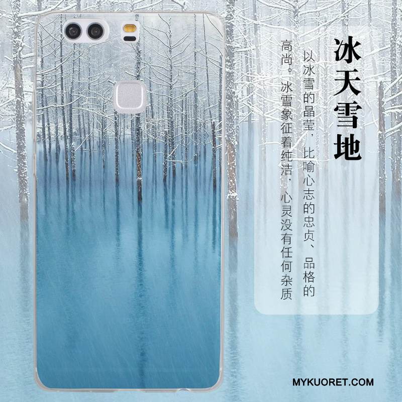 Kuori Huawei P9 Plus Laukut Puhelimen Kuoret Sininen, Kotelo Huawei P9 Plus Silikoni