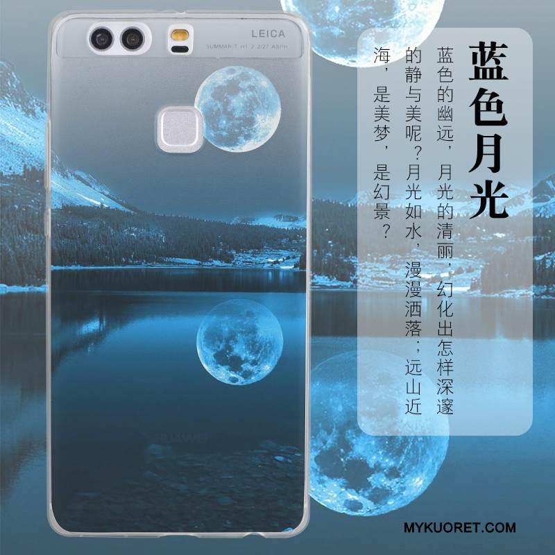 Kuori Huawei P9 Plus Laukut Puhelimen Kuoret Sininen, Kotelo Huawei P9 Plus Silikoni