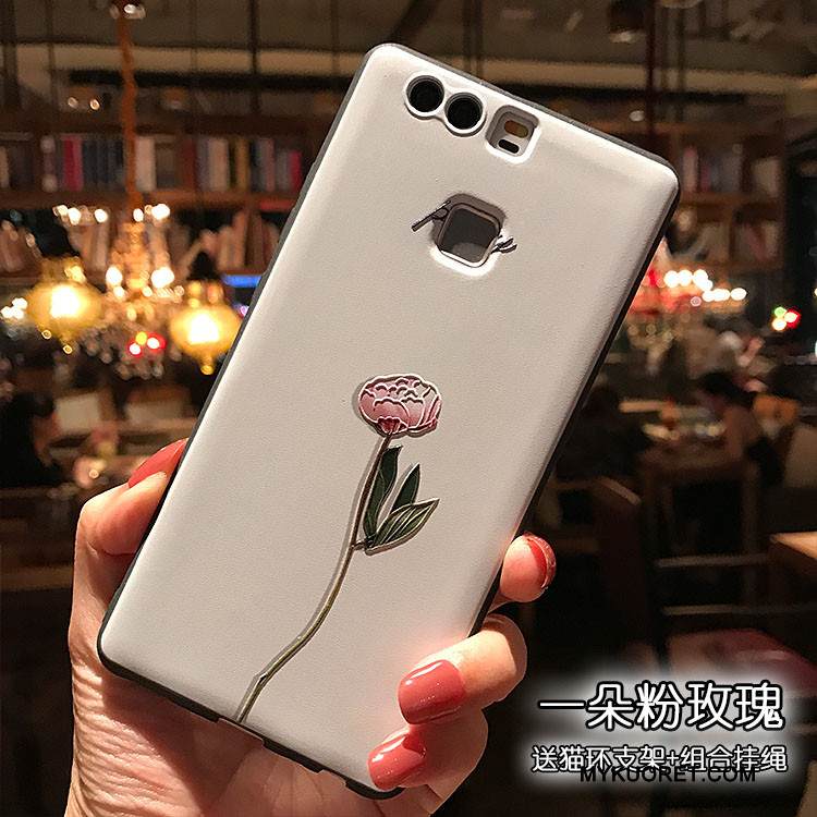 Kuori Huawei P9 Plus Laukut Puhelimen Kuoret Vihreä, Kotelo Huawei P9 Plus Tuki Musta Pesty Suede