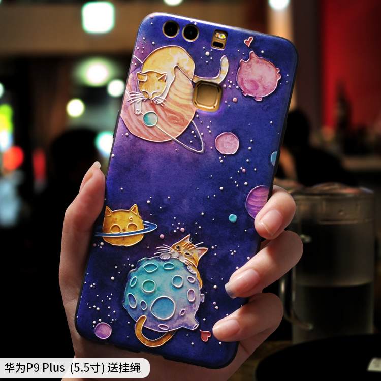 Kuori Huawei P9 Plus Laukut Puhelimen Kuoret Violetti, Kotelo Huawei P9 Plus Luova Persoonallisuus Ripustettavat Koristeet