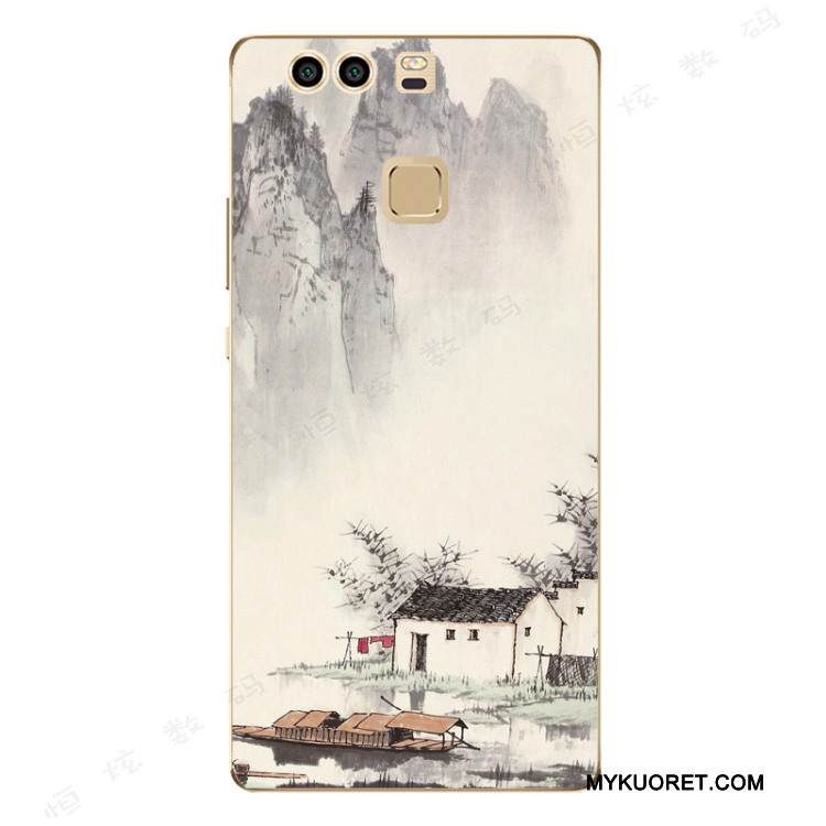 Kuori Huawei P9 Plus Laukut Trendi Kiinalainen Tyyli, Kotelo Huawei P9 Plus Silikoni Murtumaton Puhelimen Kuoret